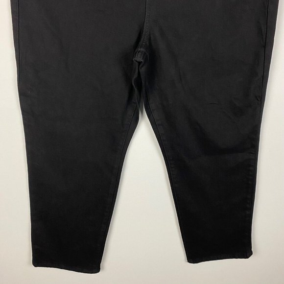 Old Navy Extra High Rise Sky-Hi Straight Jeans Jean Size Plus Size 28 NWT Black - Picture 3 of 11